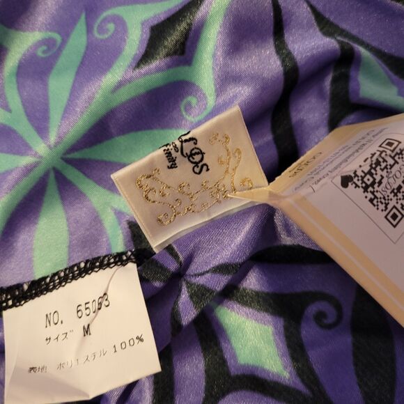 Golds Infinity Gyaru Gal Style Dress Women's Small Long Sleeve Purple Rare Japan - Picture 5 of 12